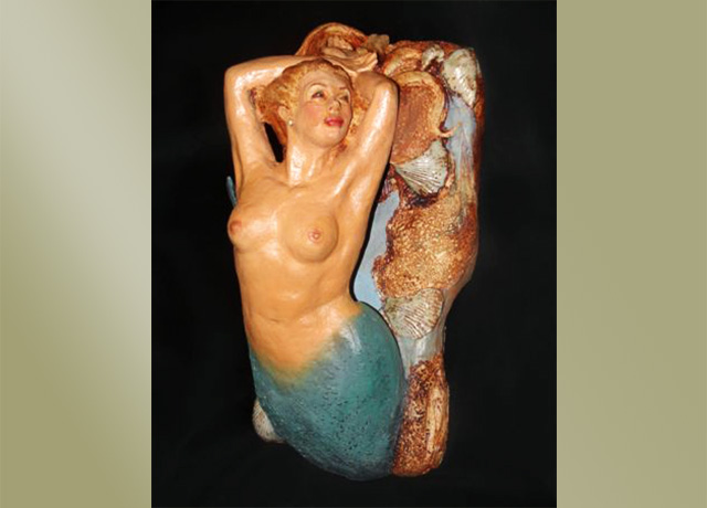 Sculpture of a mermaid
